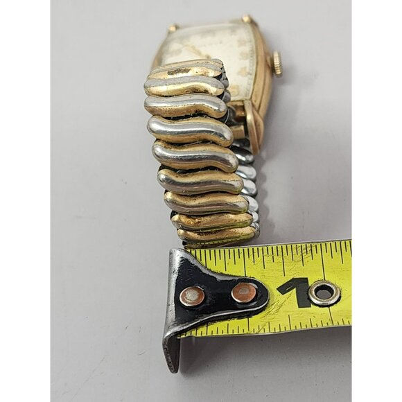 Vintage Bulova Mens Watch With Metal Bretton Expansion Band "Does Not Work"‎ - Picture 7 of 8